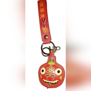 ASIAN STYLE DRAGON FACE KEY CHAIN BAG CHARM NWOT